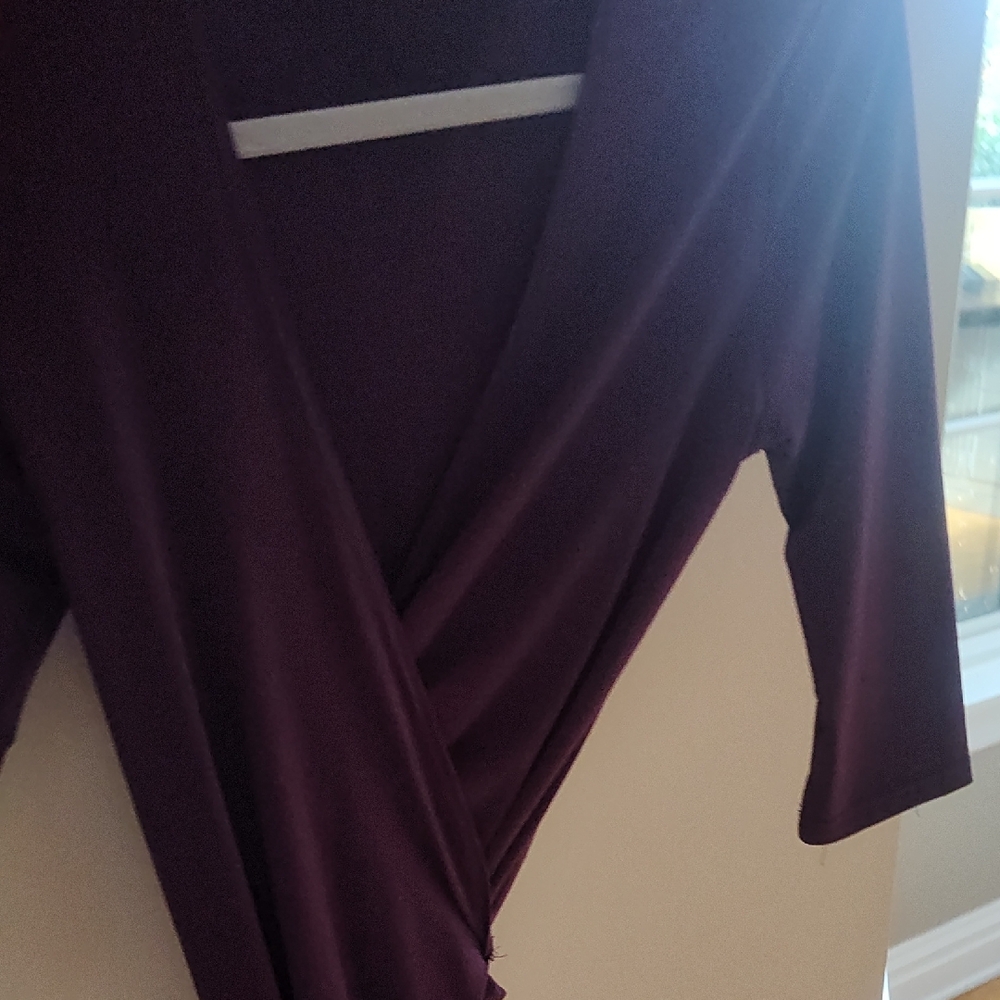 PattyBoutik Deep Purple Wrap Dress